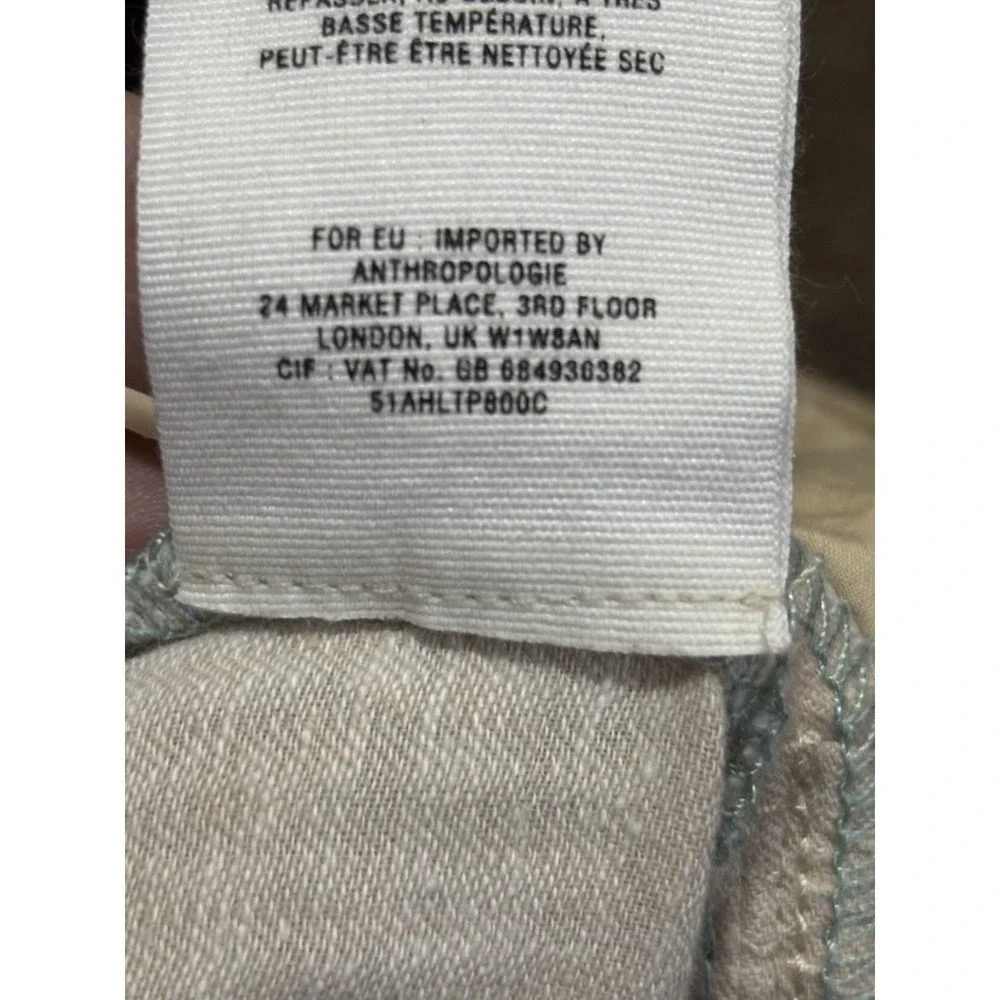 Pilcro and the Letterpress Anthropologie Linen Blend Wide Leg Pants Women's 2 - Picture 10 of 10
